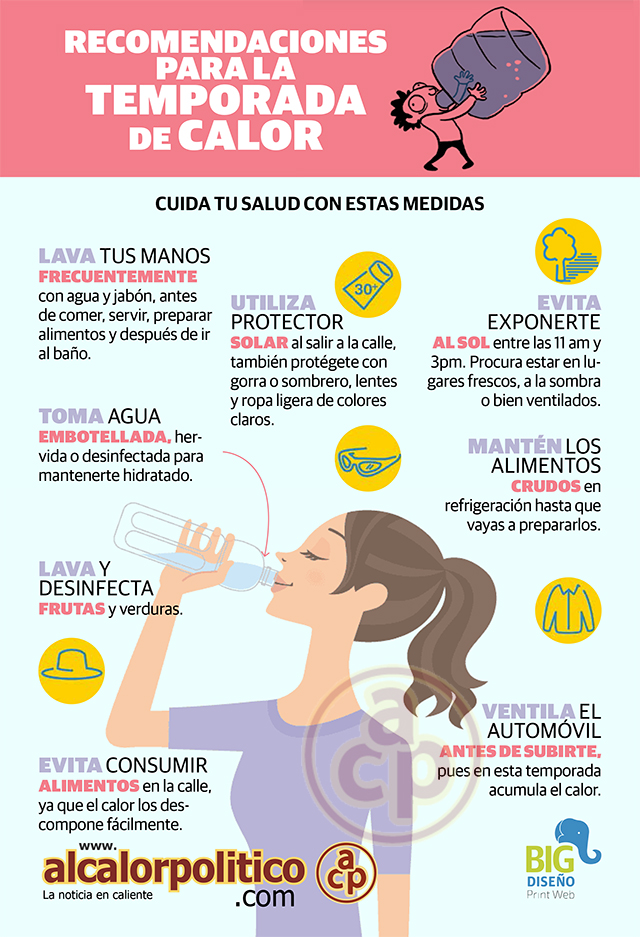 Recomendaciones Para La Temporada De Calor Infografias 7284